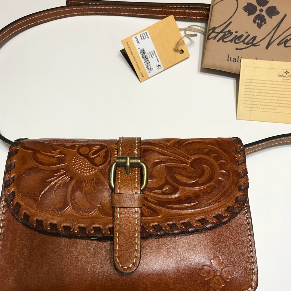 Patricia Nash Torri Crossbody tooled leather